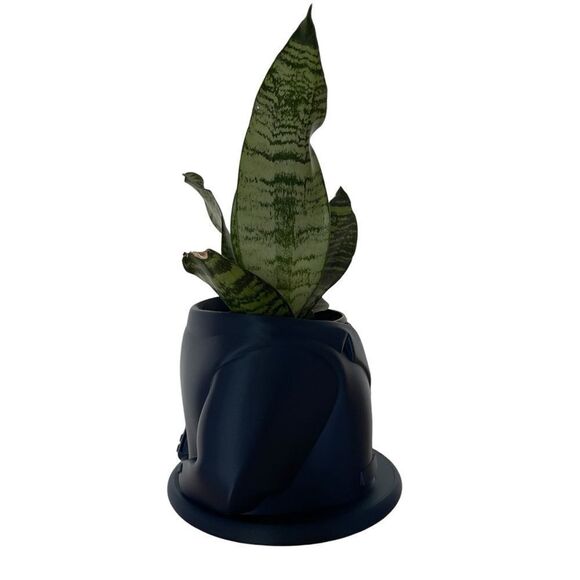 Navy Suit Jacket & Tie Planter - Sophisticated Sustainable Gift for Professional - Picture 6 of 9